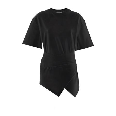 The Attico The Attico T-shirts and Polos Black Sort, Dame, Størrelse: 2XS
