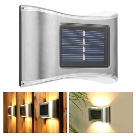 Solar Vägglampa LED-lampor VARMT VIT VARMT VIT