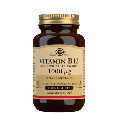 Solgar B12 vitamin 1000 mcg 30 tabl., Helse & Madvarer, B-vitamin, B12 Vitamin