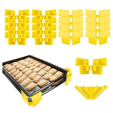12 stk Bakkestabler Frysetørrer Bakker GUL