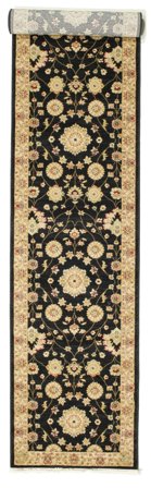 Farahan Ziegler Black Runner Rug Small Oeko-Tex