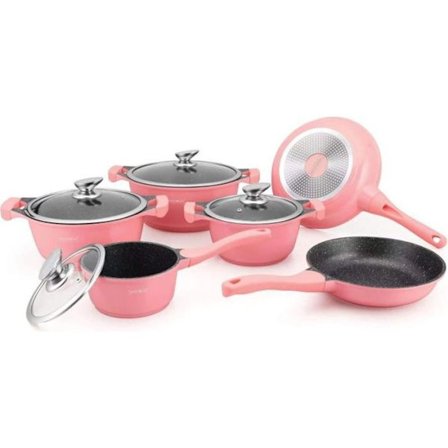 10 dele Køkkengrej Pander Gryder Keramik