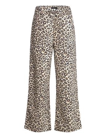 Nlfleofouise Poplin Straight Pant Bottoms Trousers Brown LMTD