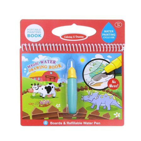 8 typer magisk vattenritning Doodle bok & magisk penna Måla ritbräda Tidiga pedagogiska leksaker Födelsedagspresent till barn