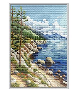 Broderipakke Bilde Furustrand - Collection D'Art