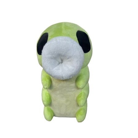 Søt grønn larvedukke egnet som bursdagsgave