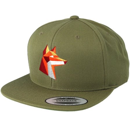 Origami - Green snapback Czapka Z Daszkiem - Paper Fox Green Snapback @ Hatstore