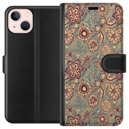 Kompatibelt Lommeboketui til Apple Apple iPhone 13 mini Vintage Blomster