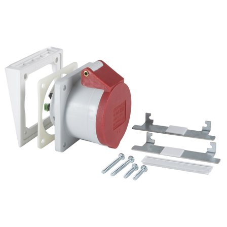 Schneider Electric 5960100 Uttak 5-polet, rød, Installasjonsmaterial