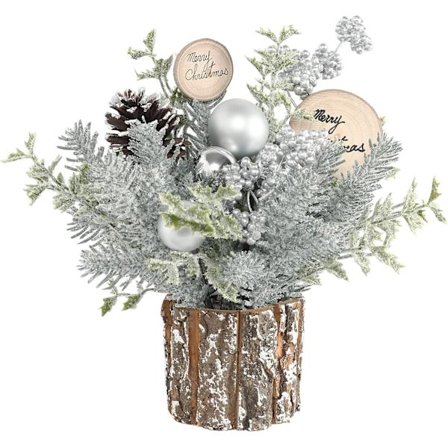 Super Holiday Lite Juletrær, Kunstige Mini Bordplate Juletrær Dekorasjoner til Hjemmefest Takkefester Juledekor