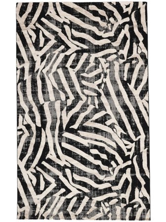 Nalori Tapete - Preto/Bege 160X230 Em Estilo Moderno