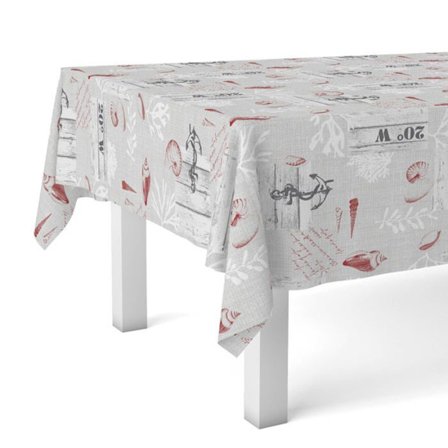 Martina home duk - NARCEA - Röd Vaxduk 200 x 140 cm