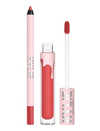 Kylie Cosmetics Matte Liquid Lipstick & Lip Liner 503 Bad Lil Thing, Makeup, Læber, Lipliner