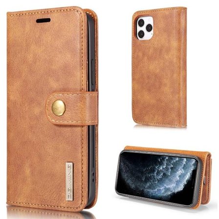 DG.Ming iPhone 13 Pro Max 2-in-1 Lompakko Suojakotelo - Ruskea