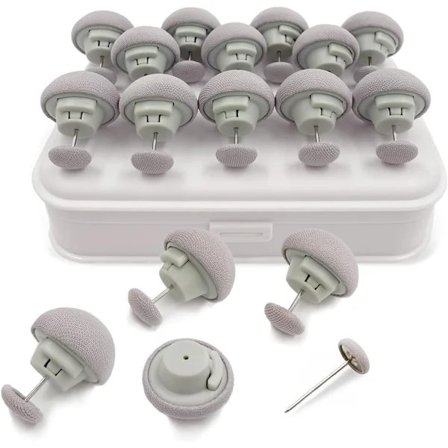 16 stk. Dyneclips - Fastgørelser, Skridsikre, Blødt Stof, Til Dyner & Puder