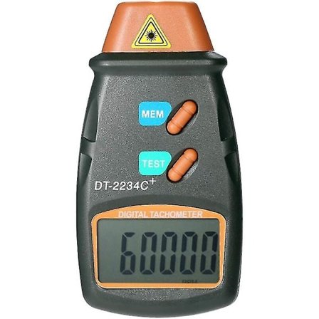 Laser-taskudigitaalinen kierroslukumittari Kosketukseton kierroslukumittari Alue 2,5rpm-99 999rpm LCD-näyttö 3 heijastavan nauhan kanssa