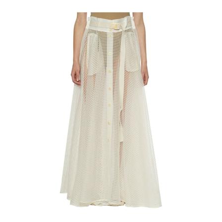 NÜ Denmark Large high -waisted Nederdel Hvid, Dame