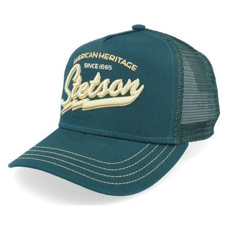 Stetson - Verde trucker Cappellino - Kids American Heritage Classic Dark Forest Trucker @ Hatstore