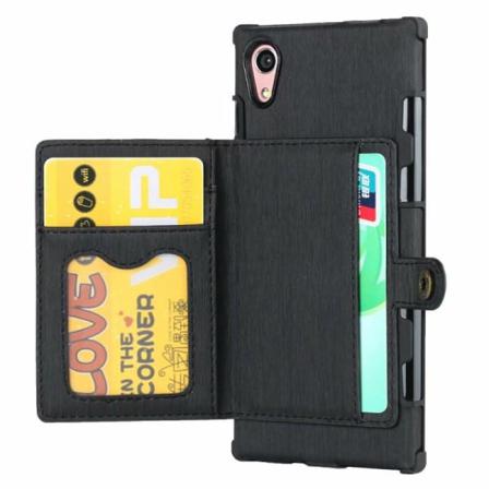 Xperia L1 Stöttåligt Skal Med Kortplats 4-fack Streetwise V3 Svart