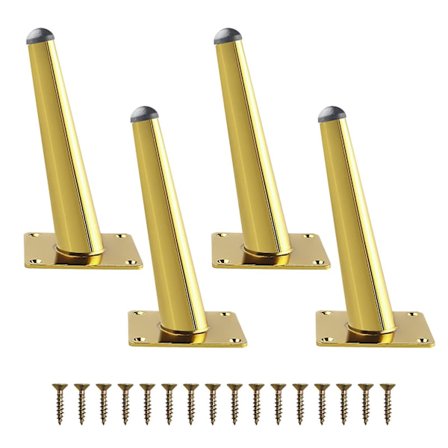 Metallmøbler Sofa Ben 15cm Sorte Ben Til Møbler Skrå Konisk Møbler Erstatningsføtter Med Skruer Til Bordskap Sengskap