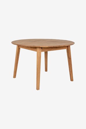 Wood Furniture - Matbord Genova, 110-160cm, runt,utdragbart, ek - Brun - Matbord - Från Homeroom
