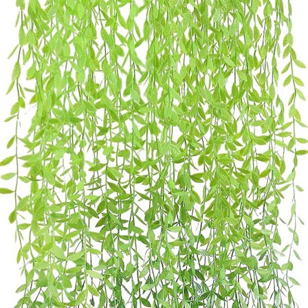 2 stk. kunstige hængeplanter, 95 cm kunstige planter Ivy Willow Blade Plastikplanter-a