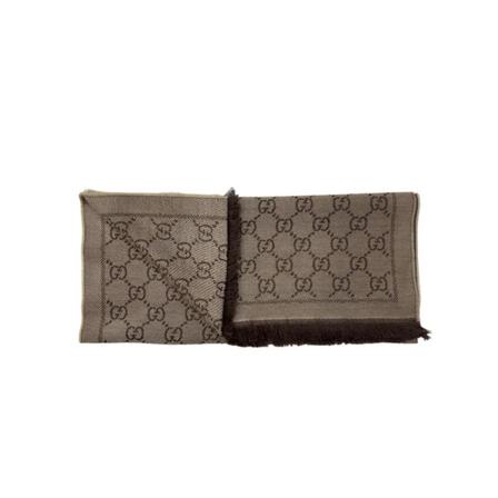 Gucci Vintage, Pre-owned Wool scarves Bruin, Dames, Maat:ONE Size