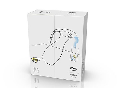 ZONE DENMARK Kanne Rocks 1,7l Polished Steel