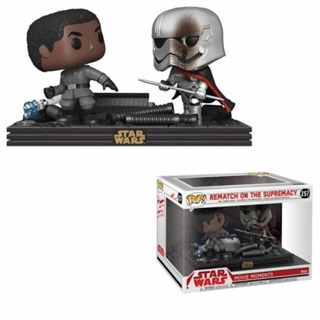 Funko - Star Wars - Paket med 2 Figuriner POP! Bobble Head Finn vs Captain Phasma 9 cm