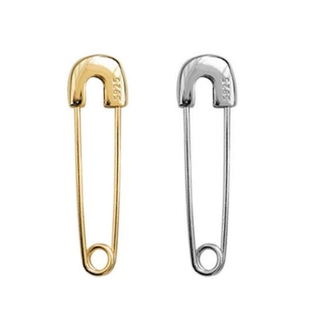 Mote ørestikker 1 par sikkerhetsnål øredobber øretråder studs smykker gaver