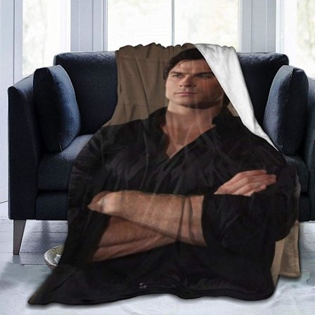 Ian Somerhalder Bakgrunn The Vampire Diaries Tumblr. Teppe for sofa, seng eller sofa, myk og fluffy plysjteppe, luksuriøs flanellteppe,