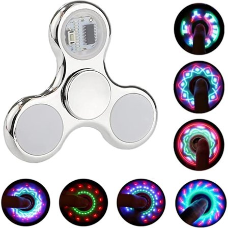 36 Stycken Mönster Snabba Fingerleksaker, LED-Ljus Sensorisk Leksak, Fidget Leksaker, Stressavlastande Myra