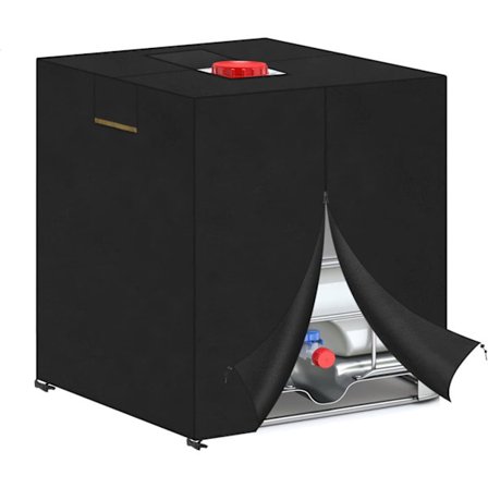 Beskyttelsescover til 1000 L vandtank Presenning, IBC regnvandstank cover, 1000L tank cover (120x100x116cm)