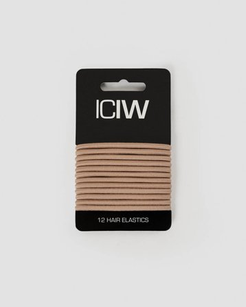 ICANIWILL - Sport Hair Ties 12-pack Beige - Træningstøj fra ICIW
