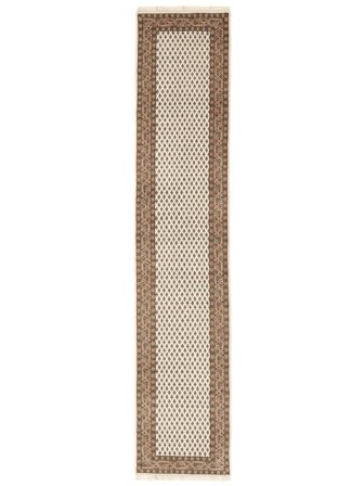 Tapis Mir Indo 80X391 De Couloir Marron/Beige (Laine, Inde)