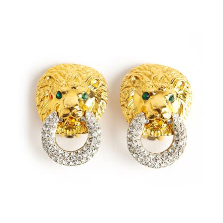 Kenneth Jay Lane Pre-owned, Pre-owned Jewellery Geel, Dames, Maat:ONE Size