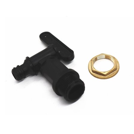 Plast Vatten Tank Kran, Vatten Tank Adapter, Trädgårdsslang Kran