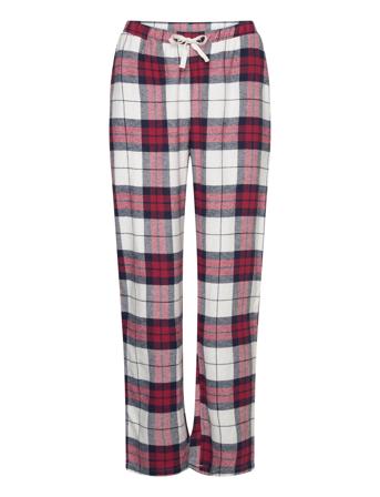 Pyjama Trousers Y D Check Pyjamasbukser Pysjbukser Rød Lindex*Betinget Tilbud