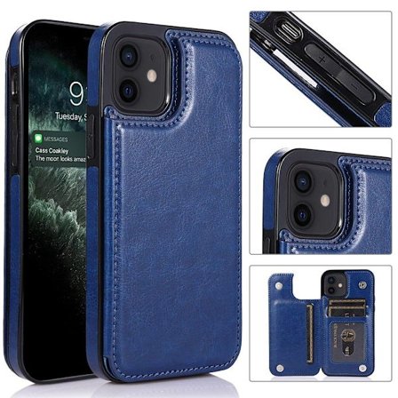 iPhone 12 Mini - Professionellt Stilrent Skal med Korthållare