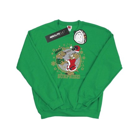 Tom And Jerry Herr Jultröja Överraskning XXL Irländsk Grön