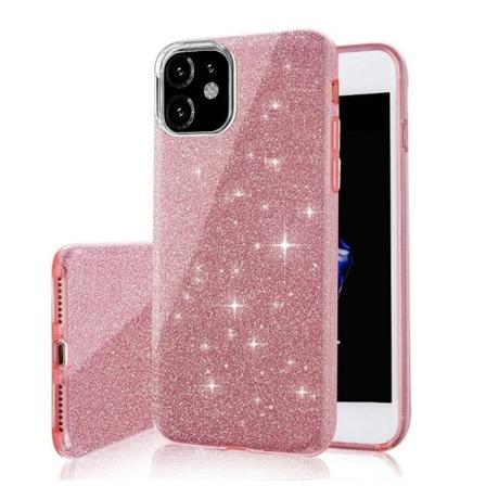 iPhone 16 Pro - 3in1 Glitter Elegant Mjuk Skal Rosa Pink