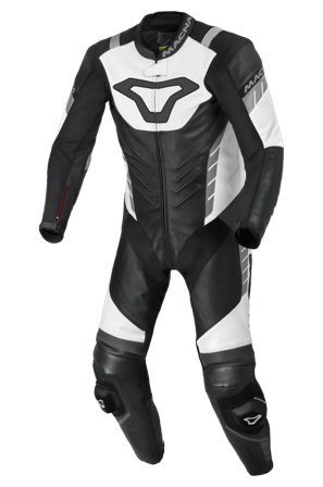 Leren Motorpak Macna Varshall 1PC Zwart/Wit 58