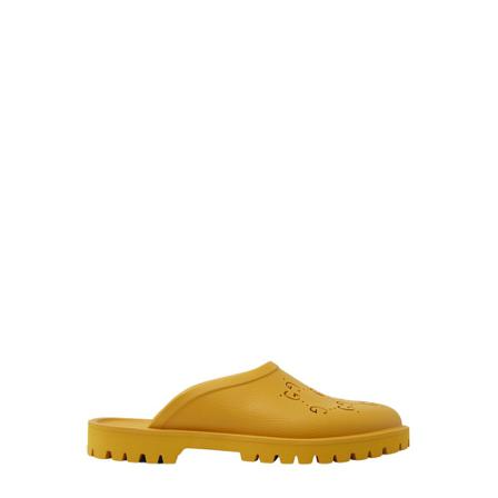 Gucci, Clogs Geel, Heren, Maat:45 EU,rubber
