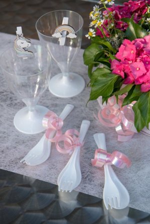 Skimrande rose presentband - Partyninja.se