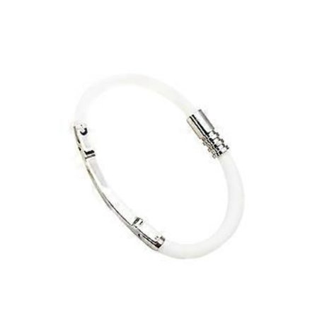 Antistatisk armbånd Sikkert Effektivt Silikone Unisex Vandtæt Armbånd til Sport (Mænd Hvid)