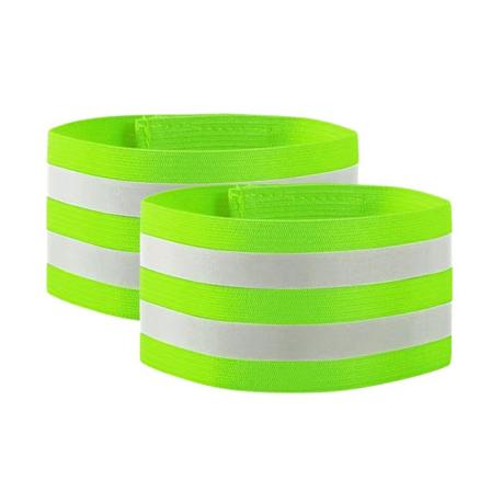 2 stk. Reflekterende Armbånd, Parallelle Stænger Stærkt Klæbende Reflekterende Sikkerheds Armbånd Høj Synlighed Sikkerheds Armbånd til De Fleste 