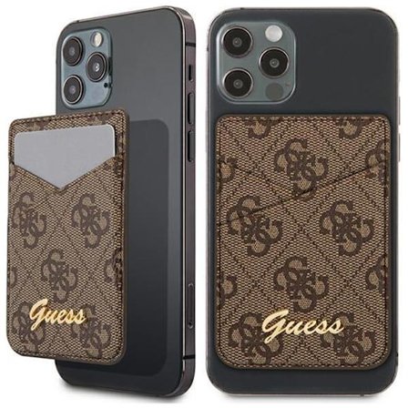 Guess Wallet-kortspor GUWMS4GTLBR MagSafe 4G brun/brun