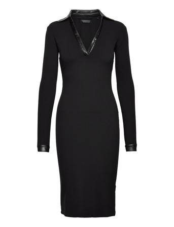 Yasmine Dress Knälång Klänning Svart GUESS Jeans