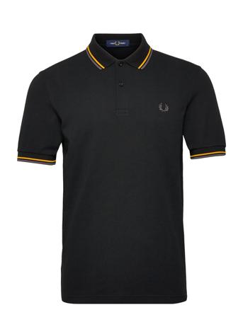 Twin Tipped Fp Shirt Black Fred Perry