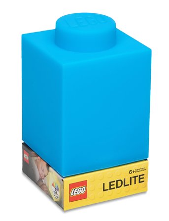 Lego Ikonisk, Silik Klods 1000% Med Led-Lys Blå Blue Euromic
